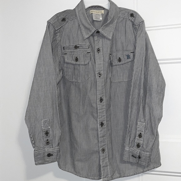 EUC Krickets boy’s long sleeve shirt  Size 10 - Picture 1 of 6